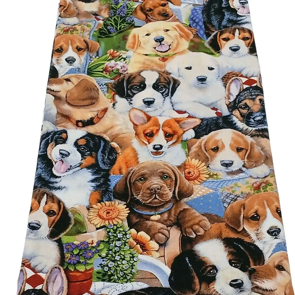 Dog Themed Quilt Fabrics, 100% Cotton, Lot of 3 Patterns See Listing for Sizes.